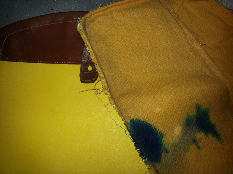 Restoring leather ink stained handbag